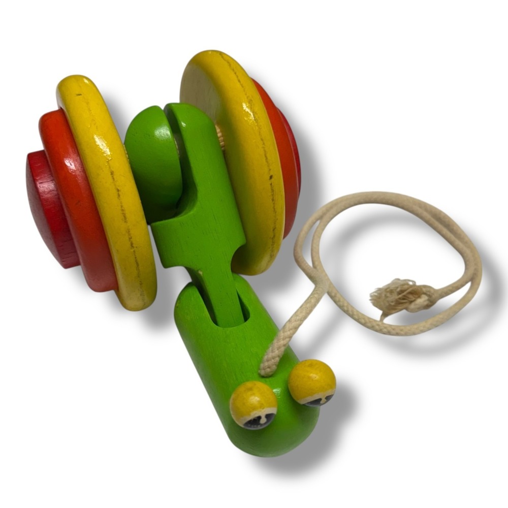 Plan Toys Wooden Snail‎ Pull Along Toy As Seen on Baby Einstein